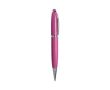 Stylo USB en métal à ouverture pivotante avec encre bleue couleur fuchsia