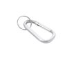 Porte-clés personnalisés pas cher en alu avec style mousqueton Aluclip couleur argenté