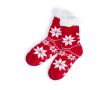 Chaussettes de Noël antidérapantes couleur rouge