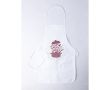 Tablier pour sublimation en non-tissé avec attaches assorties 80 g/m² couleur blanc