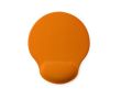 Tapis de souris promotionnel en polyester avec repose-poignet Rest couleur orange
