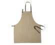 Tablier en toile de coton avec plusieurs poches 340 g/m² couleur kaki