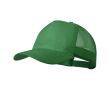 Casquette 5 panneaux avec filet arrière et fermeture plastique couleur vert