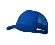 Casquette 5 panneaux avec filet arrière et fermeture plastique couleur bleu