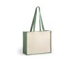 Sac en toile de jute personnalisé et coton laminé 12 kg Beach Budget couleur vert