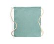 Sac à dos à cordons en coton recyclé 120 gr/m2 Recycled Cotton couleur vert