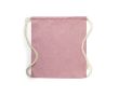 Sac à dos à cordons en coton recyclé 120 gr/m2 Recycled Cotton couleur fuchsia