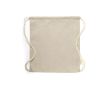 Sac à dos à cordons en coton recyclé 120 gr/m2 Recycled Cotton couleur beige