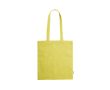Tote bag avec logo en coton recyclé pas cher 8kg 120 g/m2 Eco Recycle couleur jaune