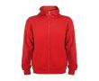 Sweat-shirt avec capuche 280 g/m² Roly Direct Montblanc  couleur rouge