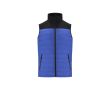 Gilets promotionnels imperméable en softshell et polyester MKT Bordy  couleur bleu