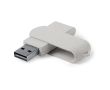 Clé USB en paille de blé avec boîtier pivotant et protecteur couleur naturel