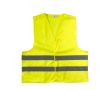 Gilet réfléchissant avec logo haute visibilité, taille XL couleur jaune fluorescent