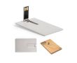 Carte USB en paille de blé extra-plate et pliable couleur gris clair chiné