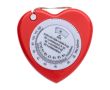 Mètre ruban en plastique en forme de cœur avec frein 1,5 m couleur rouge