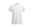 Polo pour femme en coton organique 210 g/m² Roly Direct Prince  couleur blanc