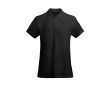 Polo pour femme en coton organique 210 g/m² Roly Direct Prince  couleur noir