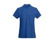 Polo pour femme en coton organique 210 g/m² Roly Direct Prince  couleur bleu roi