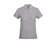 Polo pour femme en coton organique 210 g/m² Roly Direct Prince  couleur gris clair