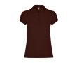 Polo en coton piqué pour femme 200 g/m² Roly Direct Star  couleur marron foncé