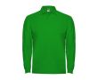 Polo en coton à manches longues 220 g/m² Roly Direct Estrella  couleur vert forêt