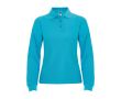 Polo femme à manches longues 220 g/m² Roly Direct Estrella  couleur turquoise