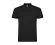 Polo pour homme en coton piqué 200 g/m² Roly Direct Star couleur noir