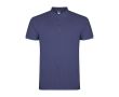 Polo pour homme en coton piqué 200 g/m² Roly Direct Star couleur bleu jean
