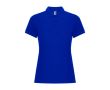 Polo en coton et polyester pour femme Roly Direct Pegaso Premium  couleur bleu roi