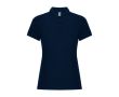 Polo en coton et polyester pour femme Roly Direct Pegaso Premium  couleur bleu marine