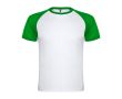 T-shirt de sport bicolore 140 g/m² Roly Direct Indianapolis  couleur vert