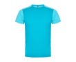 T-shirt technique en polyester 135 g/m² Roly Direct Zolder  couleur turquoise