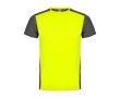 T-shirt technique en polyester 135 g/m² Roly Direct Zolder  couleur jaune fluorescent