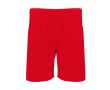 Pantalon de sport court en polyester 140 g/m² Roly Direct Dortmund  couleur rouge