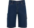 Bermuda en coton unisexe avec poches multifonctions, 370 g/m², Roly couleur bleu jean