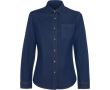 Chemise en jean pour femme, manches longues 210 g/m² Roly Direct Lujan couleur bleu jean