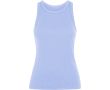 Débardeur femme en maille côtelée 270 g/m² Roly Direct Dribe couleur bleu pastel