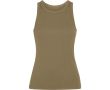Débardeur femme en maille côtelée 270 g/m² Roly Direct Dribe couleur vert militaire
