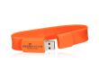 pulsera usb de silicona personalizada naranja