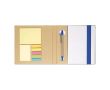 Set publicitaire de papeterie en papier recyclé couleur  bleu roi 