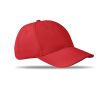Casquette corporative à 6 panneaux couleur  rouge