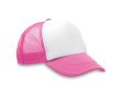 Casquette promotionnelle de style \"camionneur\" couleur fuchsia
