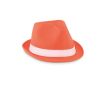 Chapeau promotionnel en polyester couleur  orange