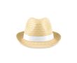 Chapeau de paille publicitaire couleur blanc