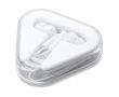 Écouteurs promotionnels en coffret couleur blanc