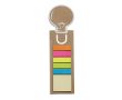 Marque-page avec notes autocollantes couleur  beige
