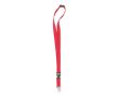 Lanyard personnalisé pour entreprises (2 cm) couleur rouge
