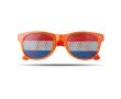 Lunettes publicitaires avec drapeaux de pays couleur orange