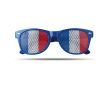 Lunettes publicitaires avec drapeaux de pays couleur bleu roi