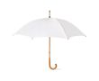 Parapluie personnalisé 23 \"avec manche en bois couleur blanc